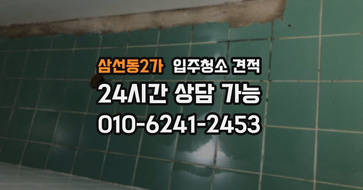 삼선동2가 입주청소 견적