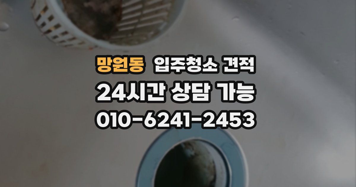 망원동 입주청소 견적
