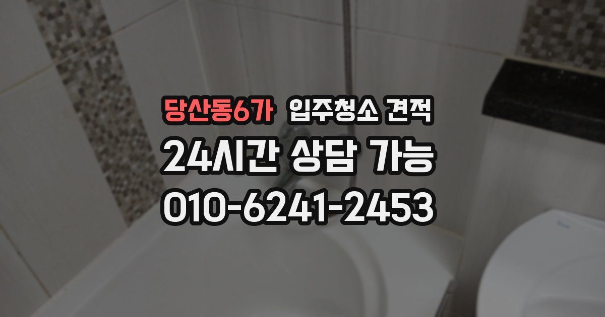 당산동6가 입주청소 견적