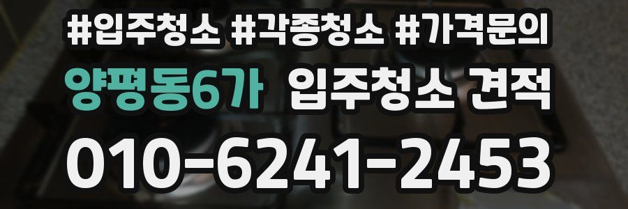 양평동6가 입주청소 견적