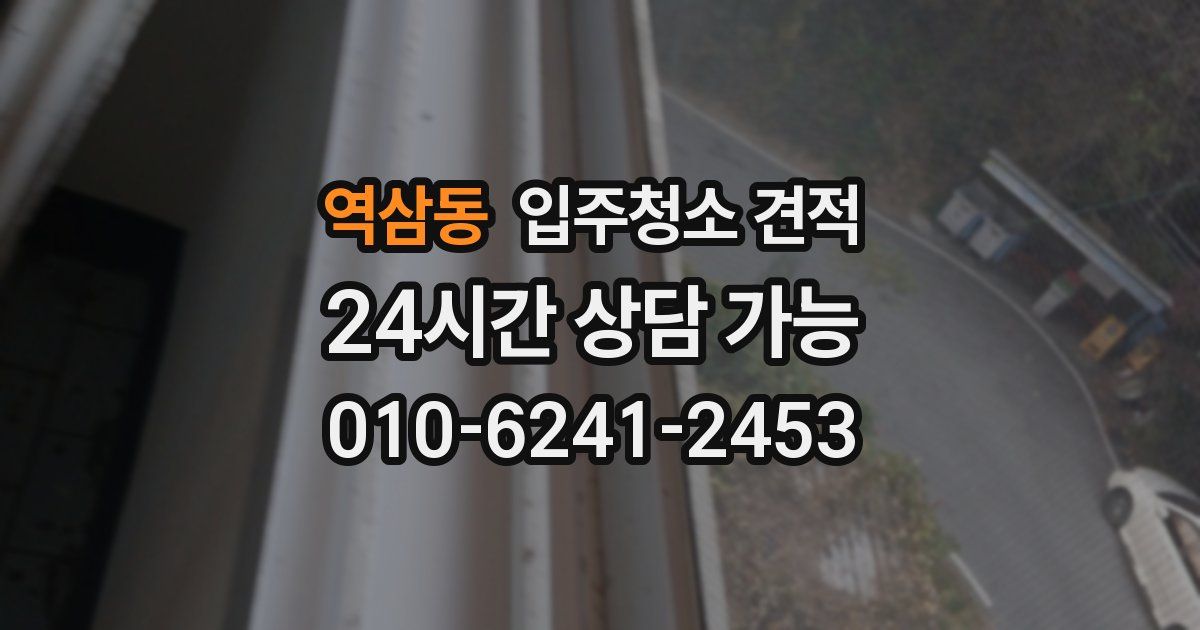 역삼동 입주청소 견적