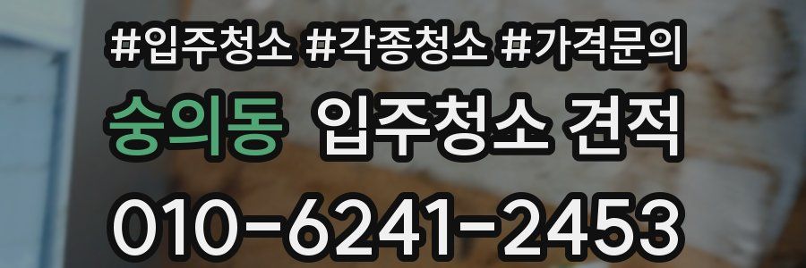 숭의동 입주청소 견적