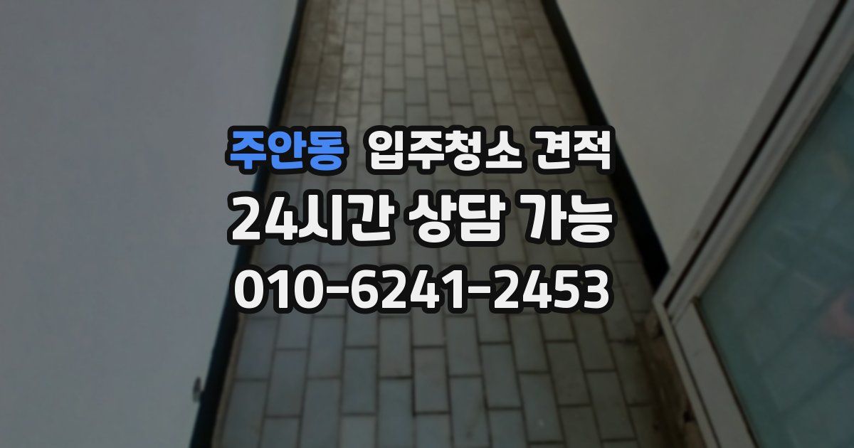 주안동 입주청소 견적