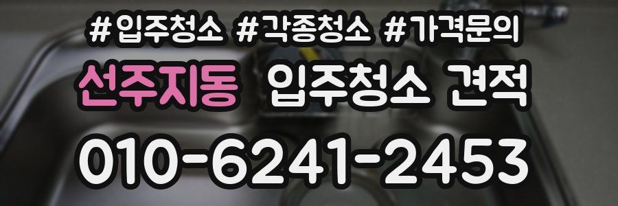 선주지동 입주청소 견적