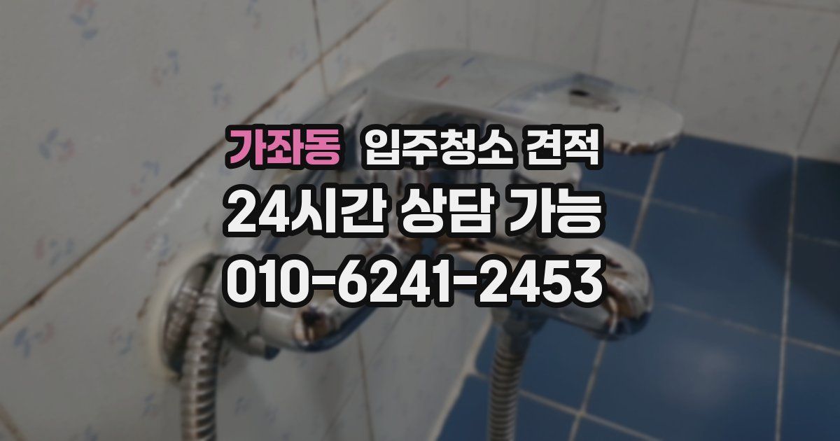 가좌동 입주청소 견적