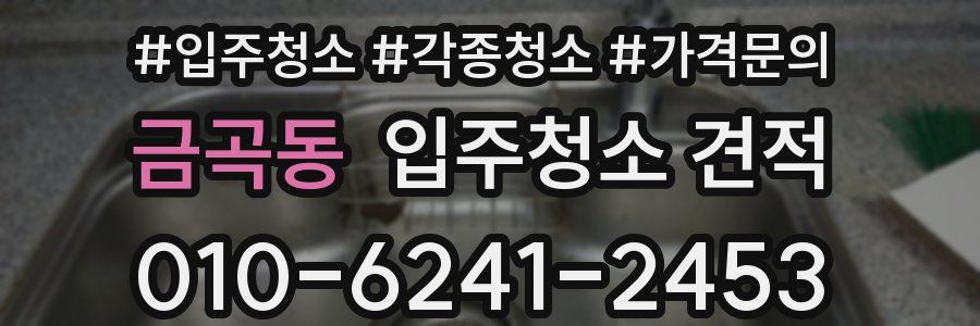 금곡동 입주청소 견적