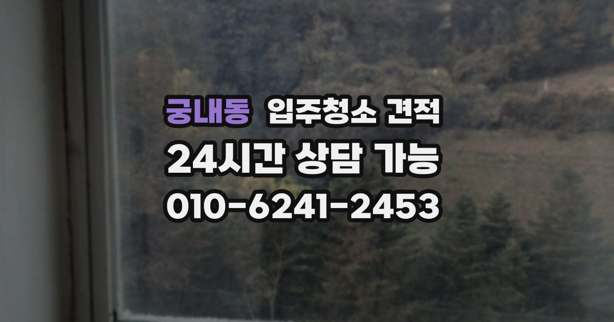 궁내동 입주청소 견적