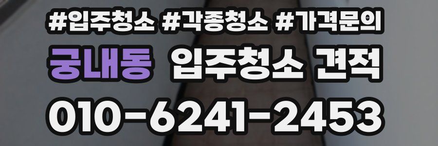 궁내동 입주청소 견적