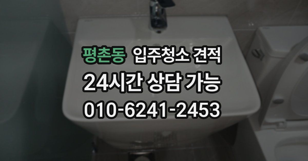 평촌동 입주청소 견적