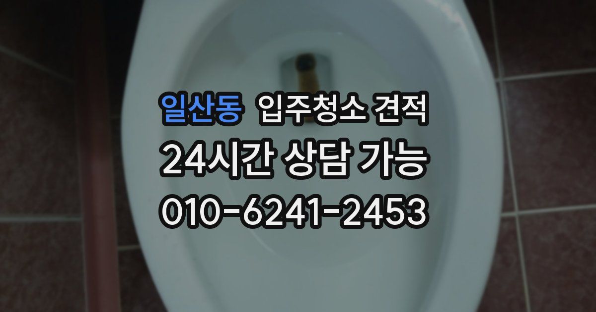 일산동 입주청소 견적