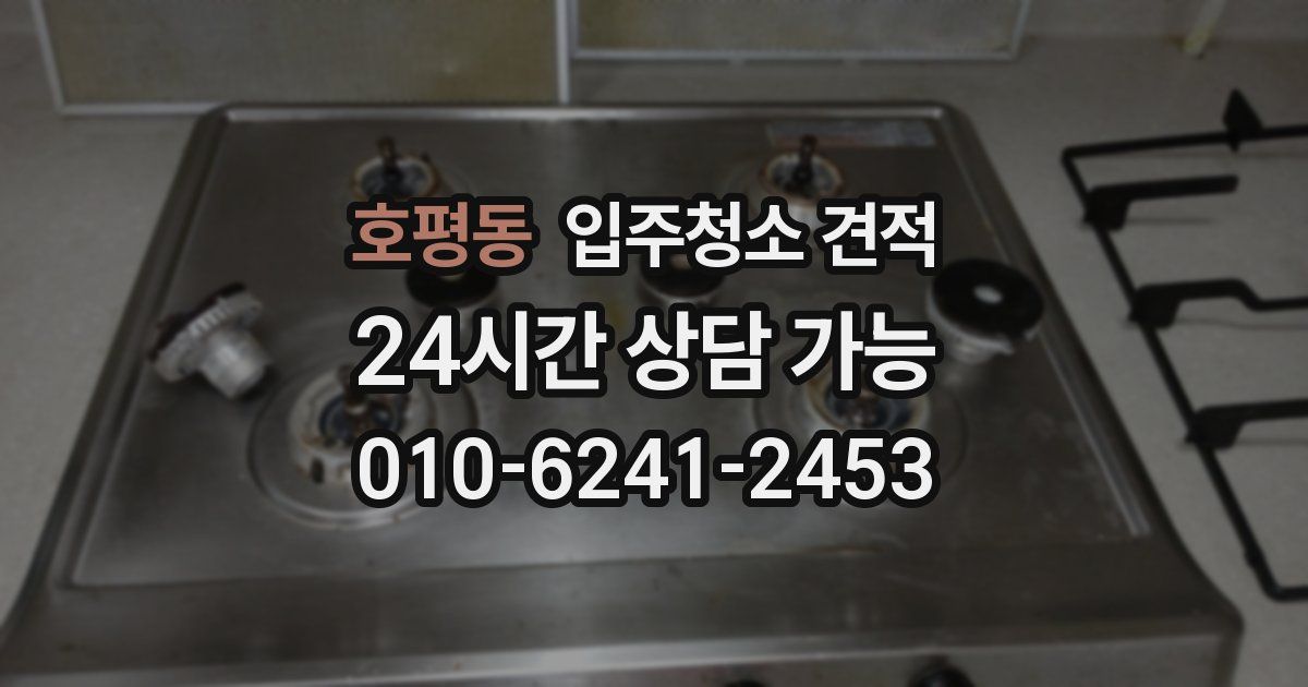 호평동 입주청소 견적