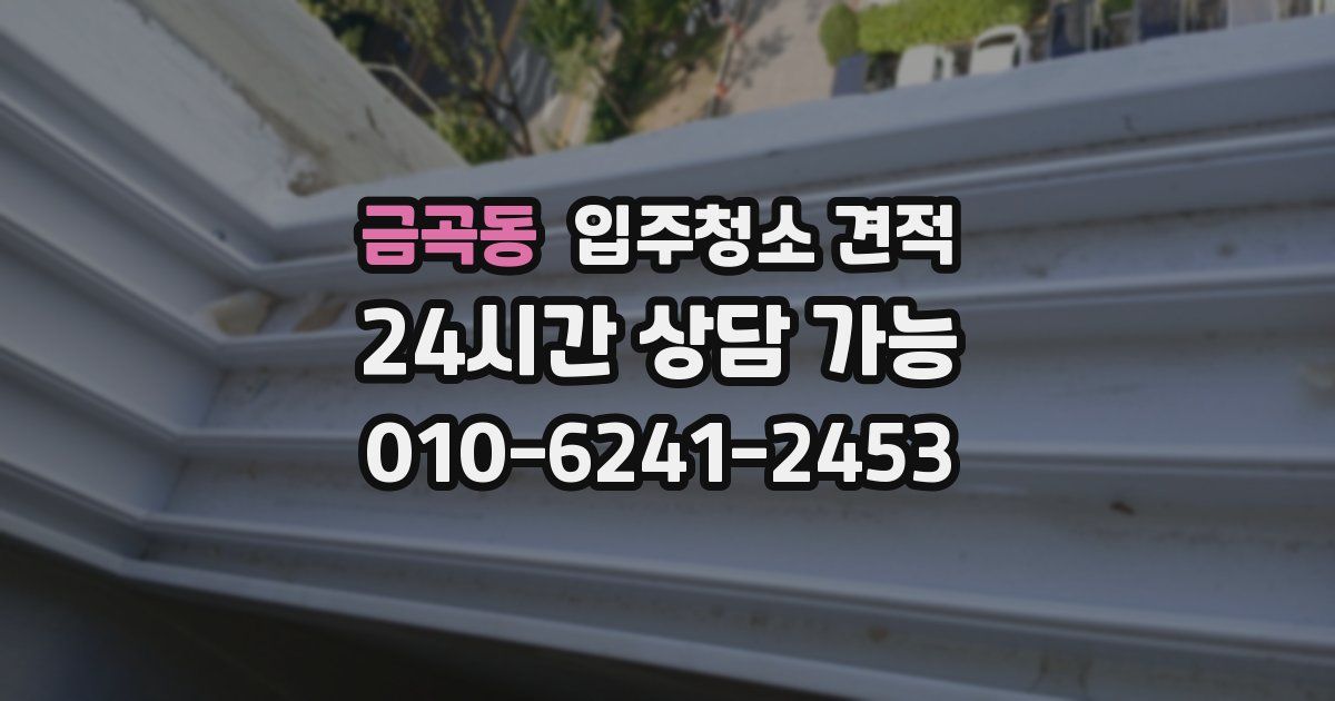 금곡동 입주청소 견적