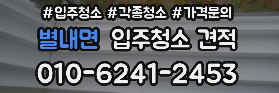 별내면 입주청소 견적