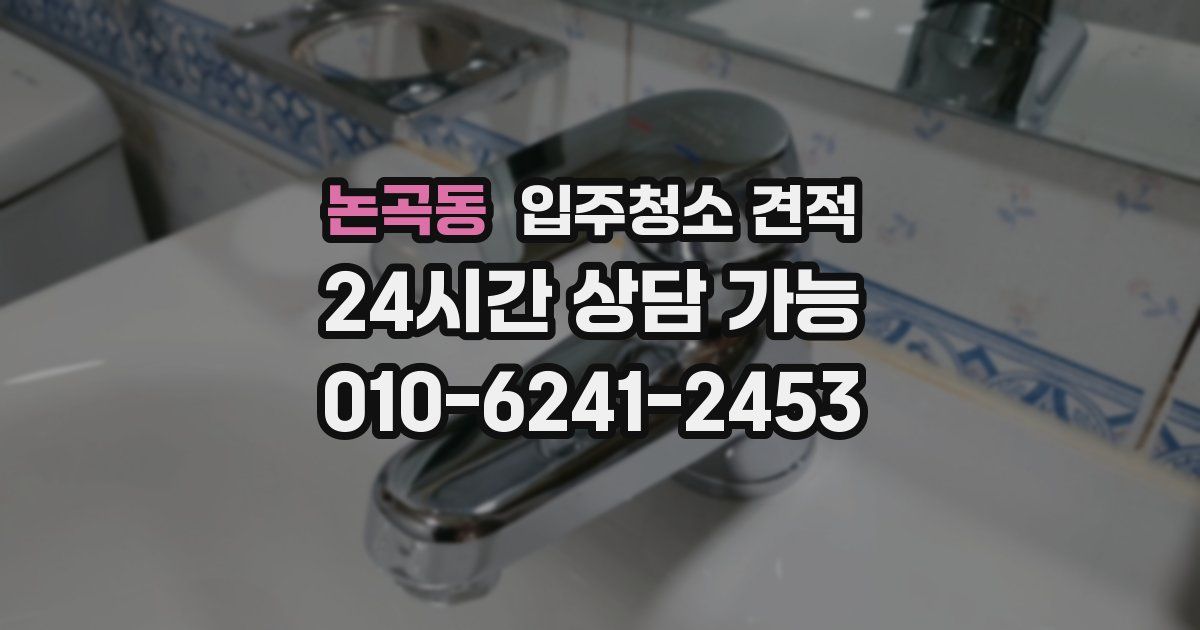 논곡동 입주청소 견적