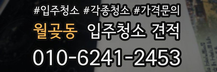 월곶동 입주청소 견적