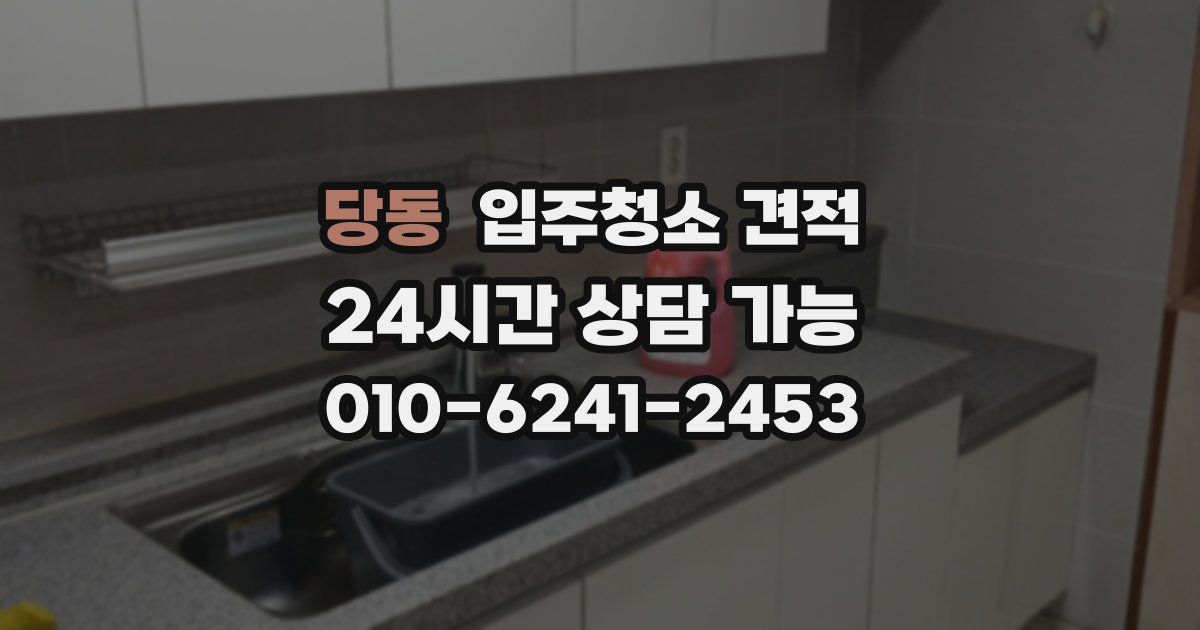 당동 입주청소 견적