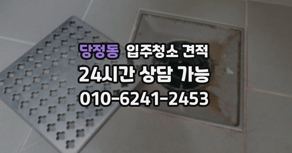 당정동 입주청소 견적