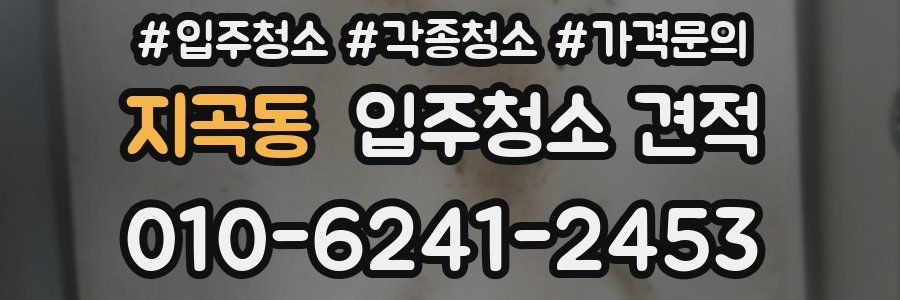 지곡동 입주청소 견적