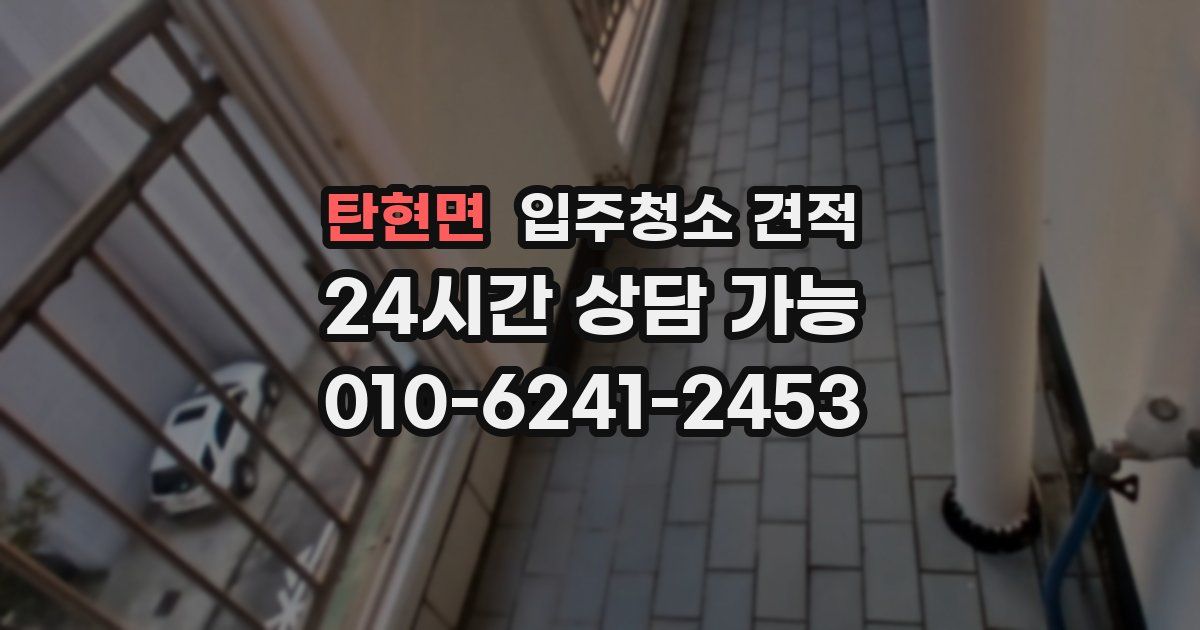 탄현면 입주청소 견적