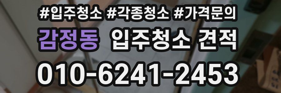 감정동 입주청소 견적