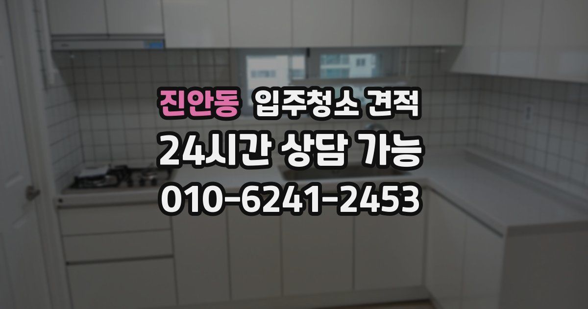진안동 입주청소 견적