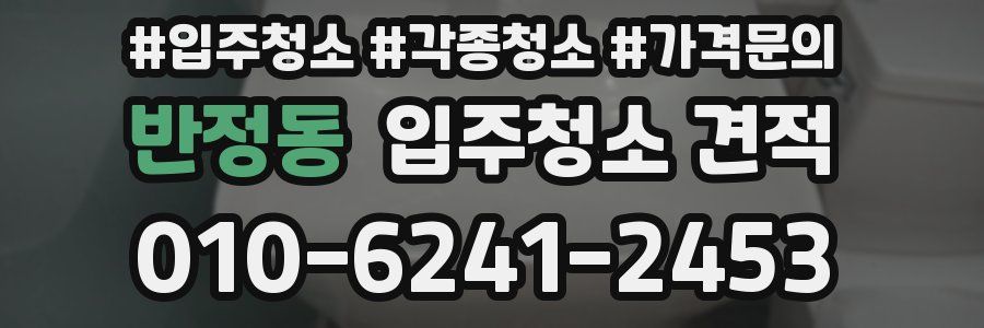 반정동 입주청소 견적