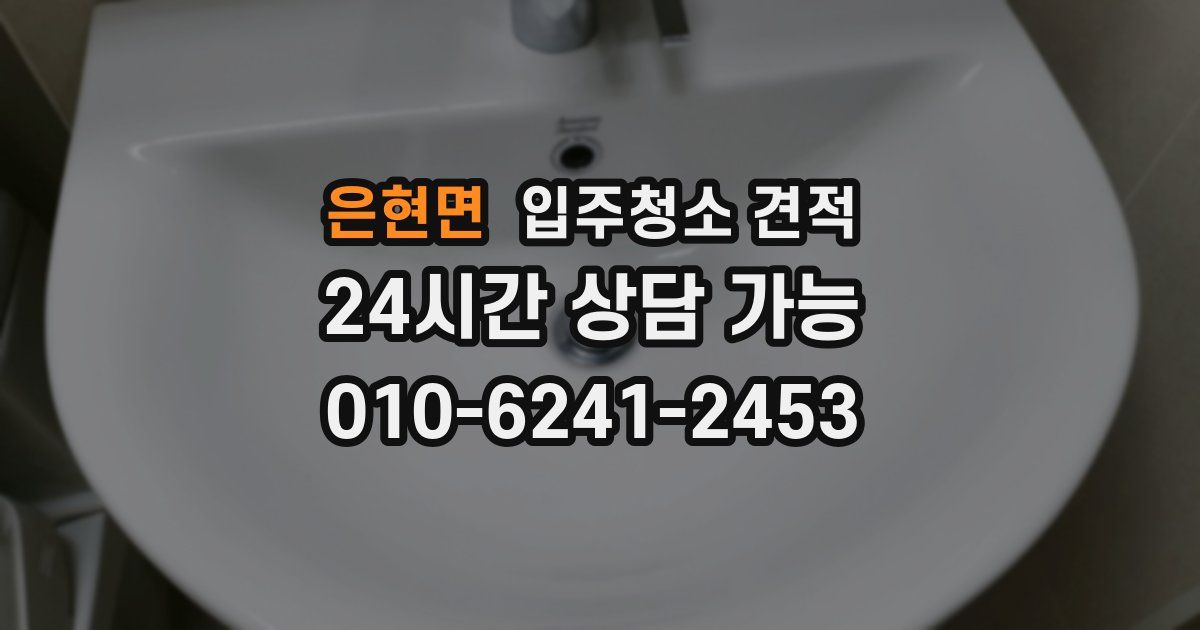 은현면 입주청소 견적