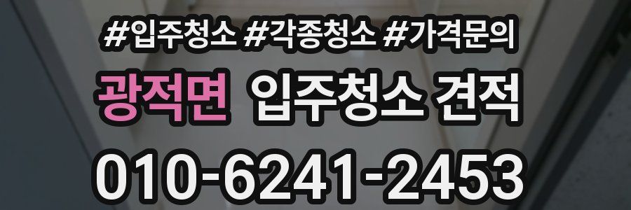 광적면 입주청소 견적