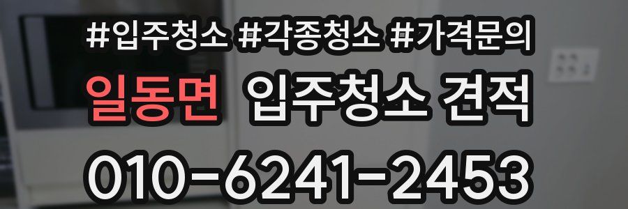 일동면 입주청소 견적