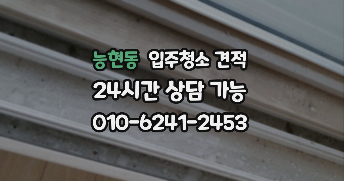 능현동 입주청소 견적