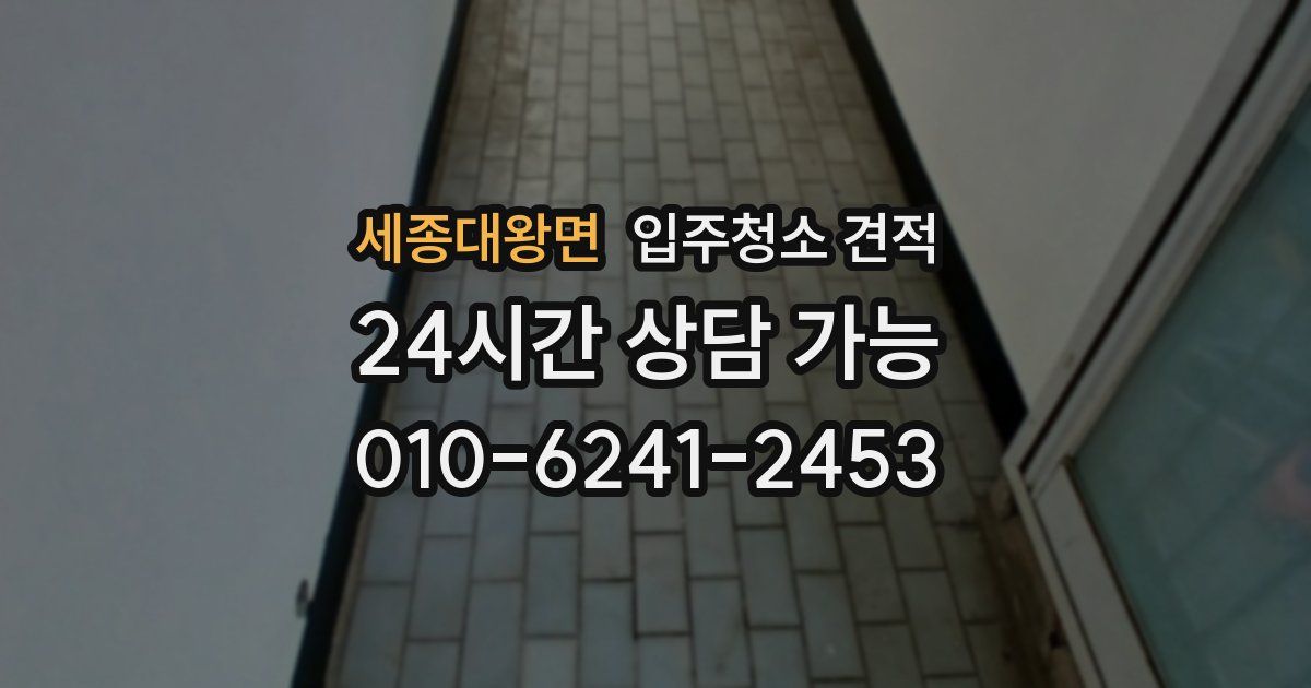 세종대왕면 입주청소 견적
