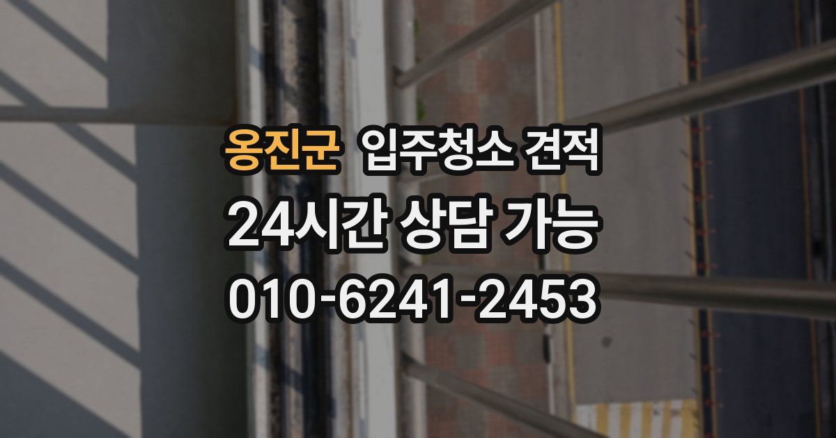 옹진군 입주청소 견적