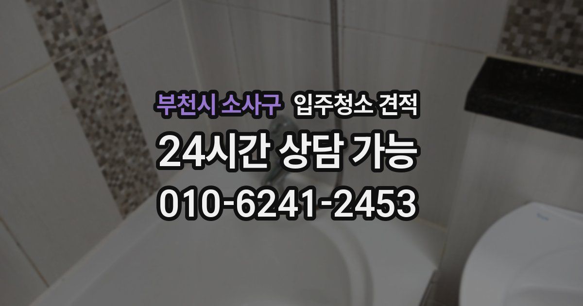 부천시 소사구 입주청소 견적