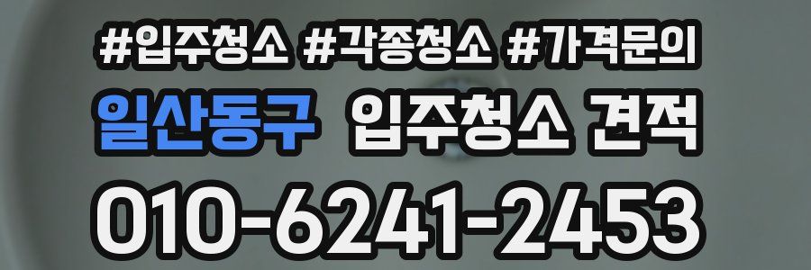 일산동구 입주청소 견적