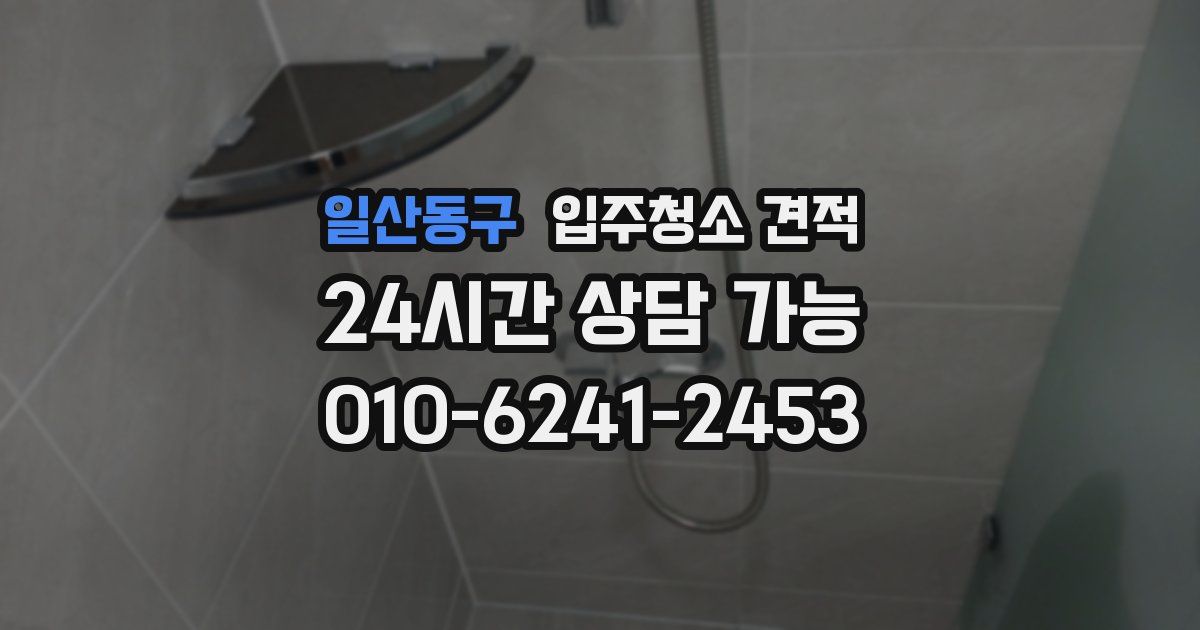 일산동구 입주청소 견적