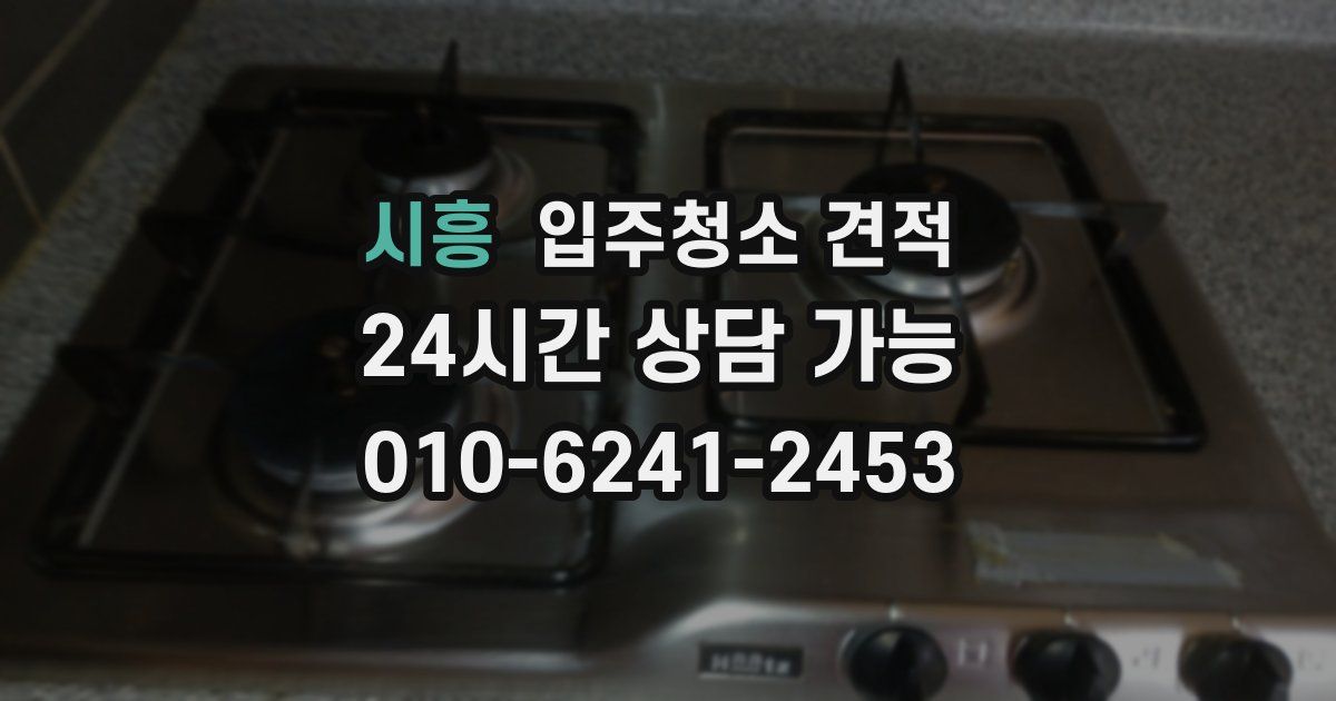 시흥 입주청소 견적