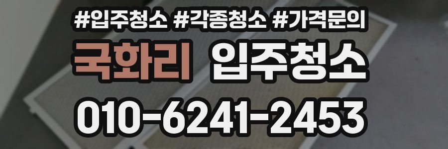 국화리 이사청소