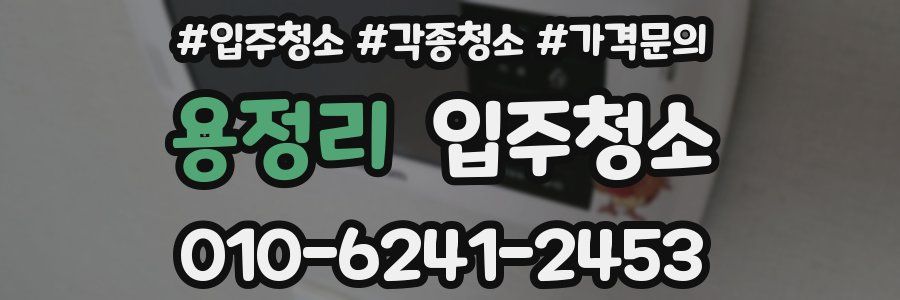 용정리 이사청소