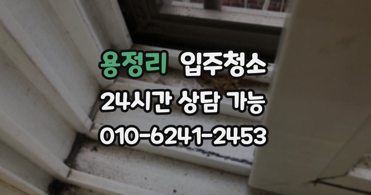 용정리 입주청소