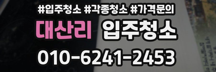 대산리 이사청소