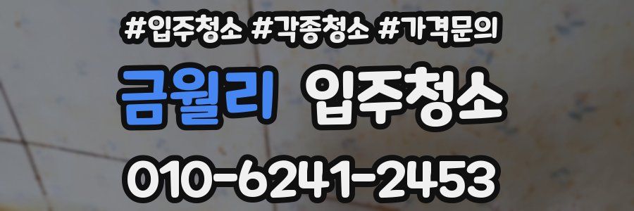 금월리 이사청소