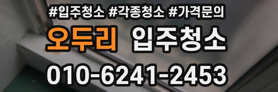 오두리 이사청소