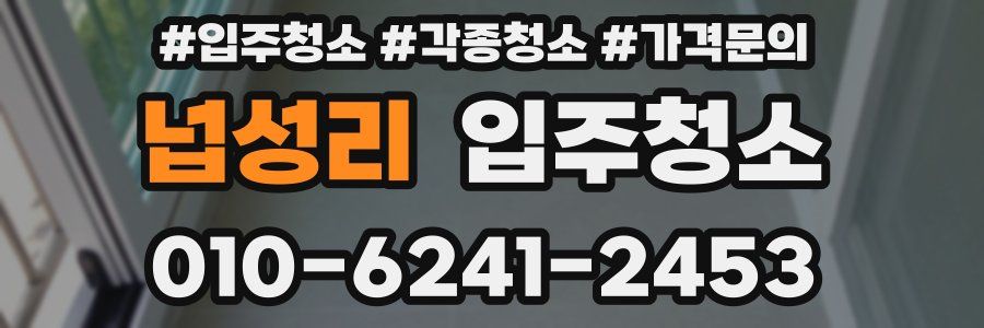 넙성리 이사청소