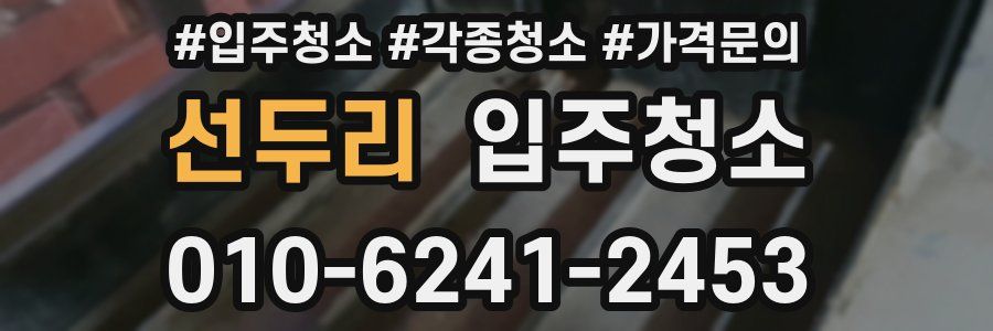 선두리 이사청소