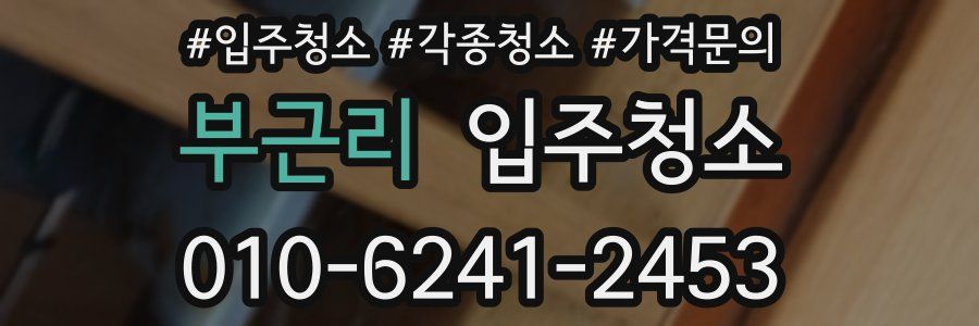 부근리 이사청소