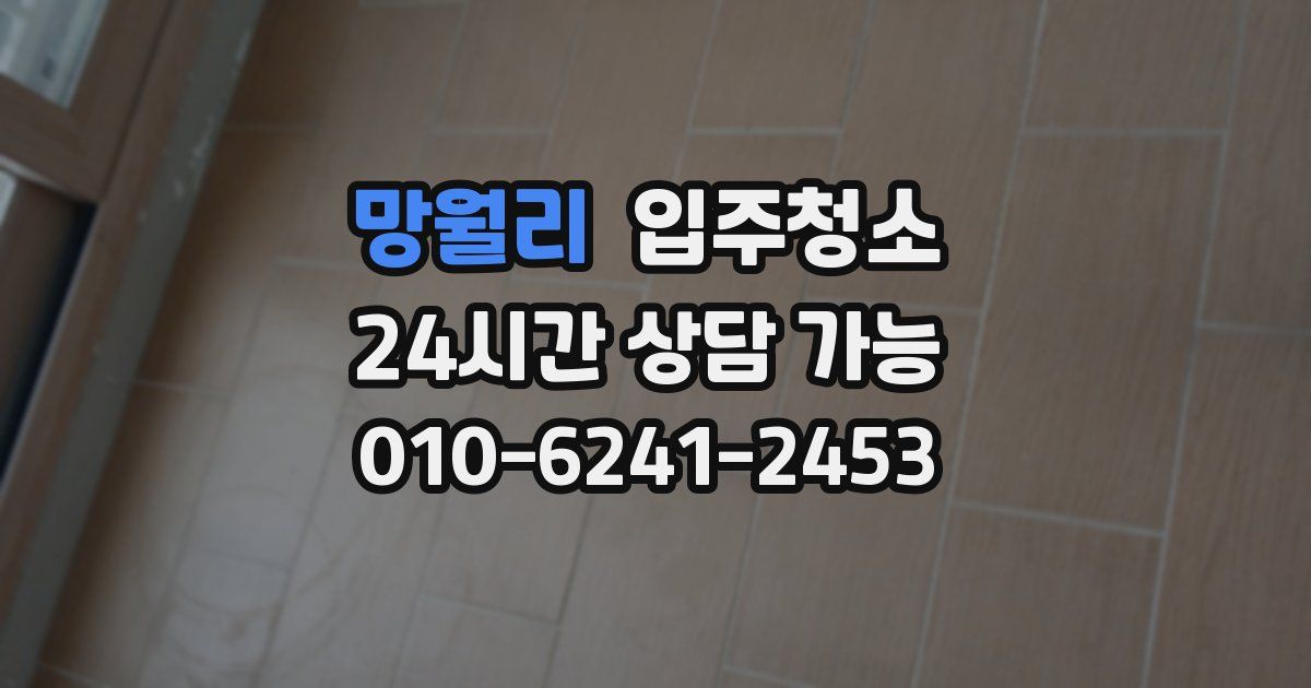 망월리 입주청소