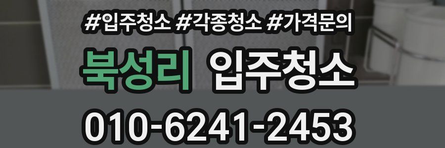 북성리 이사청소