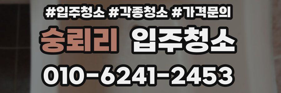 숭뢰리 이사청소