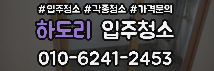 하도리 이사청소