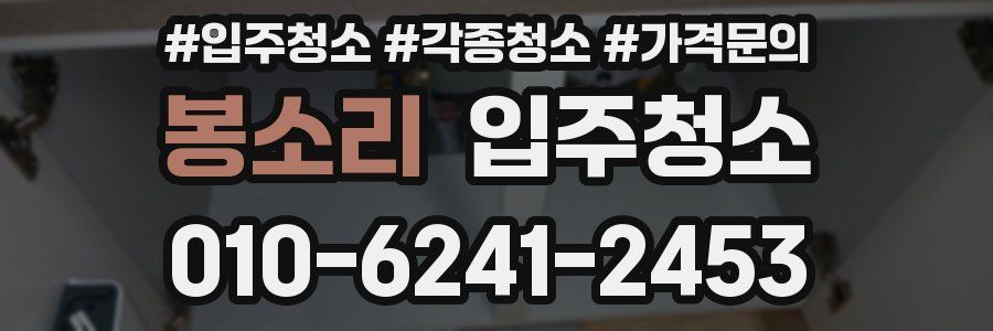 봉소리 이사청소